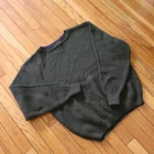 Vtg 90s Patagonia Wool Textured Fisherman Crewneck Sweater Mens Small/M Green