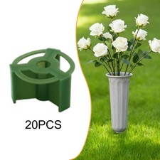20Pcs Cemetery Vase Inserts Floral Arrangements Decorations Fixed Graveyard 4