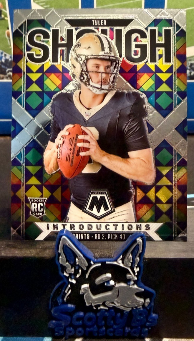 2025 Panini Mosaic - "Introductions" Tyler Shough (RC) #9 - Saints