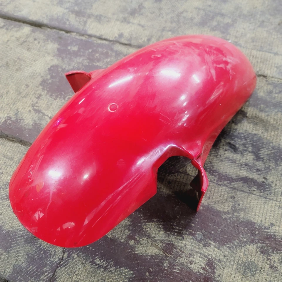 Guardabarros delantero rojo rayados 98-05 Honda VTR1000 F Super Hawk Foto 4 de 4