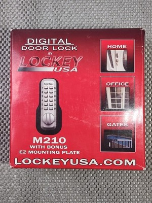 Lockey USA M210WHEZ Mechanical, Keyless Deadbolt, White Deadbolt New
