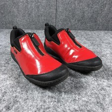 Remonte Shoes Womens Size 8.5 Red Patent Leather Zip Comfort Walking Casual
