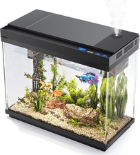 Fish Tank 2.4 Gallon Fish Aquarium Fish Tank Starter kit W/ Smart Humidifier