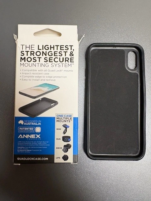 Quad Lock Case iPhone X - schwarz Handyschutz inkl. Halterung orginal iPhone 10 - Bild 2 von 4