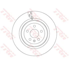 2pcs Brake Disc TRW DF6702S for Tesla Model S