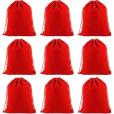 Snadulor 20 Pcs Solid Color Velvet Drawstring Bag for Jewelry Party Favor Gif...