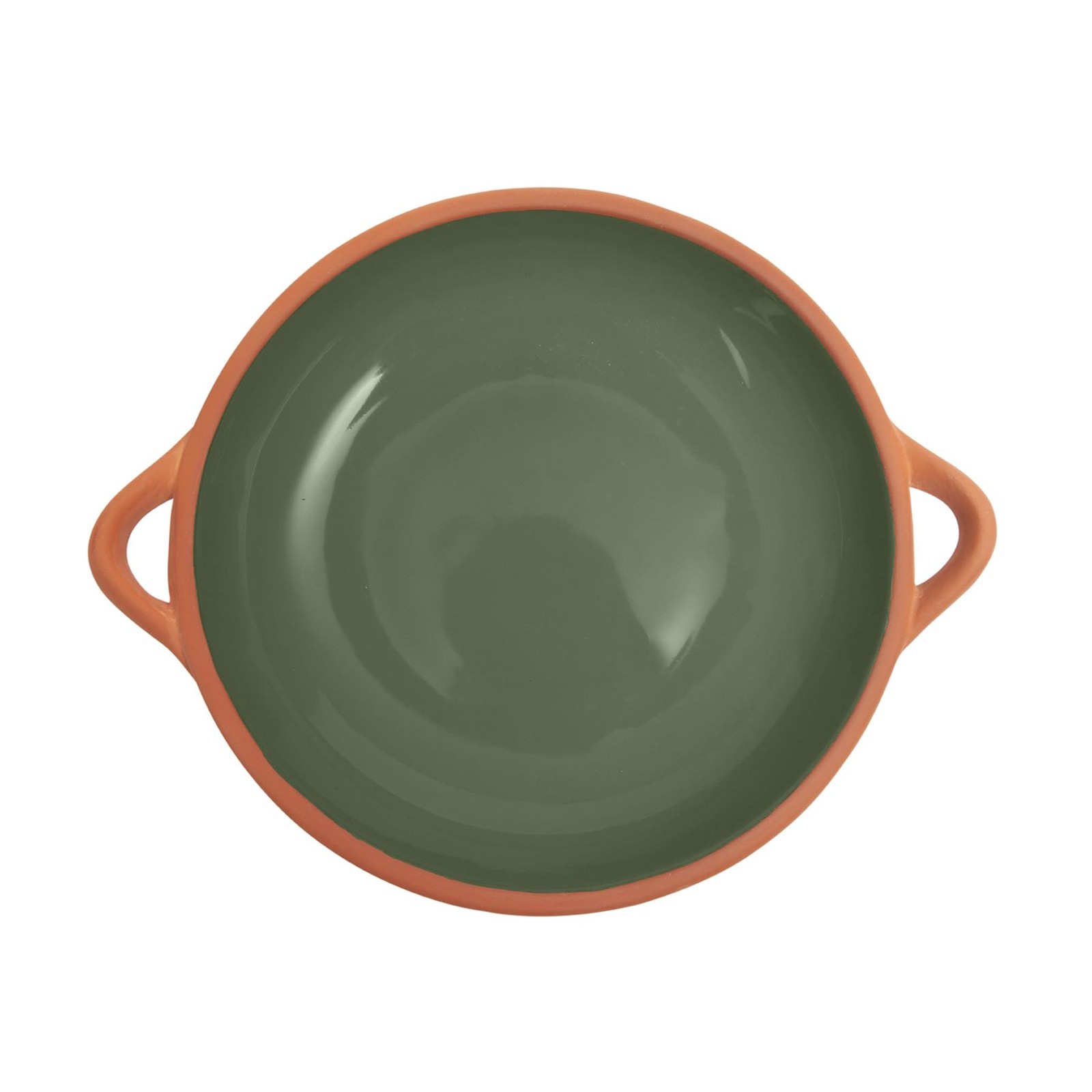 Dexam Sintra Terracotta Large Tapas Dish - Olive Green