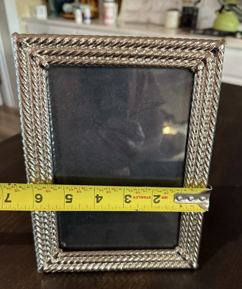 MARCO DE FOTOS GOTHAM 5 X 7 DE MICHAEL ARAM Plateado PLACA DE NÍQUEL DESCATALOGADO Foto 4 de 4