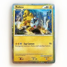 Pokémon TCG Raikou HGSS19 HGSS Promo Holo English 2010 Basic HP80 Zap Cannon 70 on eBay