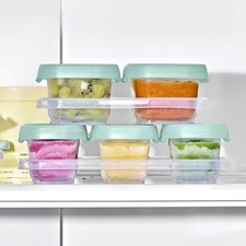 OXO 12 Piece Baby Blocks Food Storage Container Set  Opal
