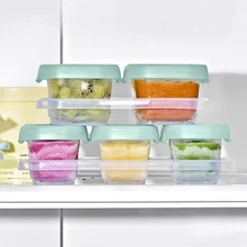 OXO 12 Piece Baby Blocks Food Storage Container Set | Opal