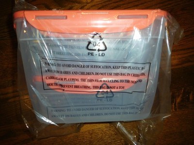 Lock-n-Lock 6-Pc Nestable Rectangle Storage Set / New - PERSIMMON
