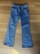 Old Navy Girls Flare Jeans Size 12 Butterfly EXCELLENT CONDITION