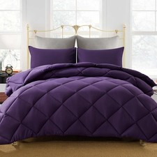Lightweight Full Comforter Set with 2 Pillow Sham - 3 Pieces Set - Quilted Do...