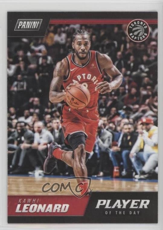 2018-19 Panini Player of the Day Kawhi Leonard #6 3bs