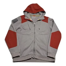 5.11 Tactical Armory Jacket Full Zip Gray/Orange Hoodie Sweatshirt Men's M FLAW