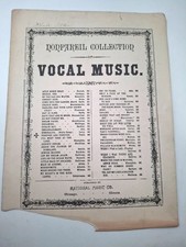 Partituras Forever and Forever Fane Tosti música vocal 1891 1800s 10x14