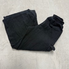 Old Navy Kids Black Wide Leg Cargo Pants Elastic Waist Size M 8