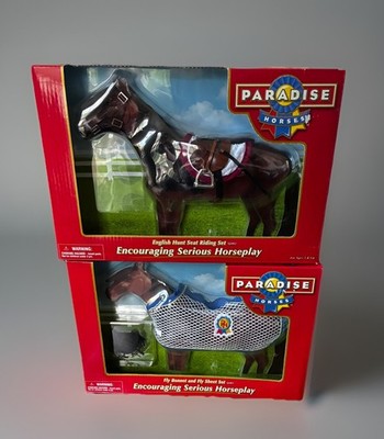 Paradise Horses Fly Bonnet and Fly Sheet Set  AND  Hunt Seat and Bridle Set NEW