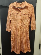 Duluth Trading Women's Armachillo Cooling Plaid Dress XS