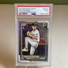 Levi Sterling 2024 Bowman Draft Chrome Refractor 1st #BDC-83 PSA 9! Pirates