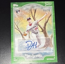 Topps x Bob Ross 55/75 DJ Herz Signature 76G Card full art 2025 released Modern