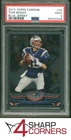 2013 TOPPS CHROME #50 TOM BRADY PATRIOTS BLUE JERSEY PSA 9