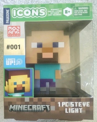 Minecraft Steve Night Light Lamp 3D Character Figure ICONS Paladone New In BOX