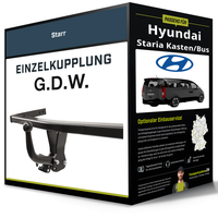 Starre AnhäNgerkupplung für Hyundai Staria Kasten/Bus 01.21- Typ US4 G.D.W. NEU