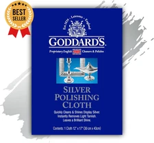 Silver Polishing Cloth Jewelry Gold Sterling Cleaner Remove Tarnish Protect 1 Pc