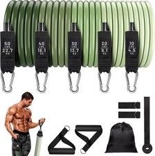 Fitness 11-Piece Resistance Bands Set 150LB - Ultimate Home Gym Kit