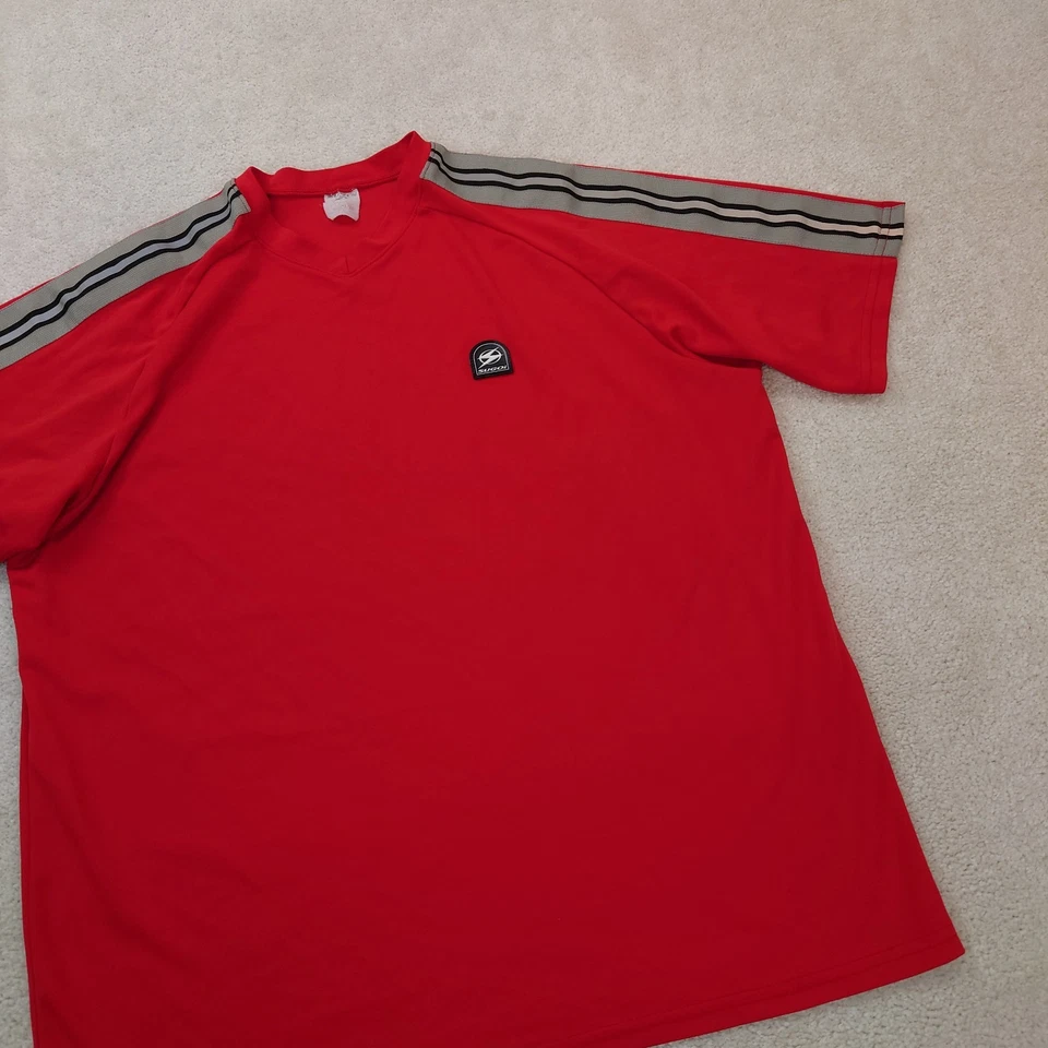 Sugoi 3M Reflective Short Sleeve Cycling Red Stretch T Shirt Men's Size XL - Изображение 3 из 4