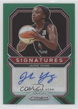2021 Panini Prizm WNBA Signatures Green Prizm Jackie Young #SG-JYG Auto