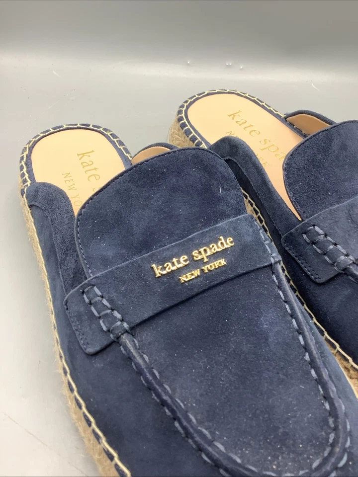 Chinelos Kate Spade New York Eastwell Mules. Azul marinho. Tamanho 9,5 - Imagem 2 de 4