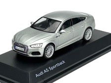 DEALER MODEL AUDI A5 SPORTBACK FLORETT SILVER 1:43 DIE CAST METAL MODEL NEW CASE