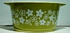 VINTAGE PYREX SPRING BLOSSOM CRAZY DAISY 1 QT. #473 MIXING BOWL