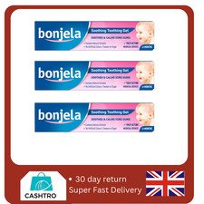Image of 3PACK Bonjela Soothing Teething Gel Babies Children 6 Months + | No Sugar - 15g