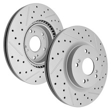 Front Drilled Slotted Brake Rotors for CR-V 2012-2016 300mm