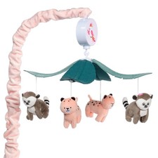 Lambs Ivy Enchanted Safari Animal Musical Baby Crib Mobile Jungle Soother Toy