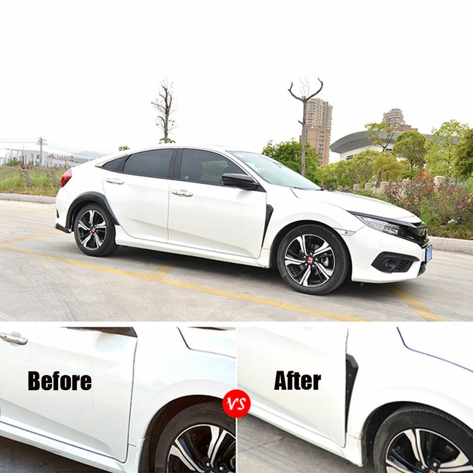 2pcs Glossy Black Car Side Fender Vent Air Wing Cover Trim Exterior ...