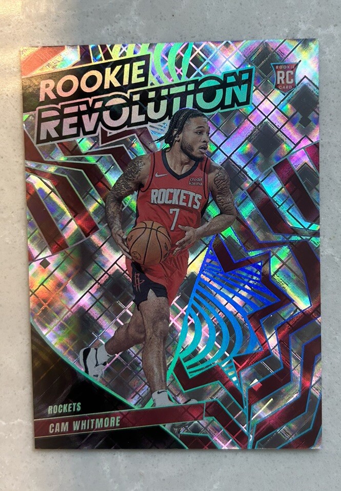 2023-24 Panini Revolution RARE Cam Whitmore Cosmic /99 RC Houston Rockets Rookie