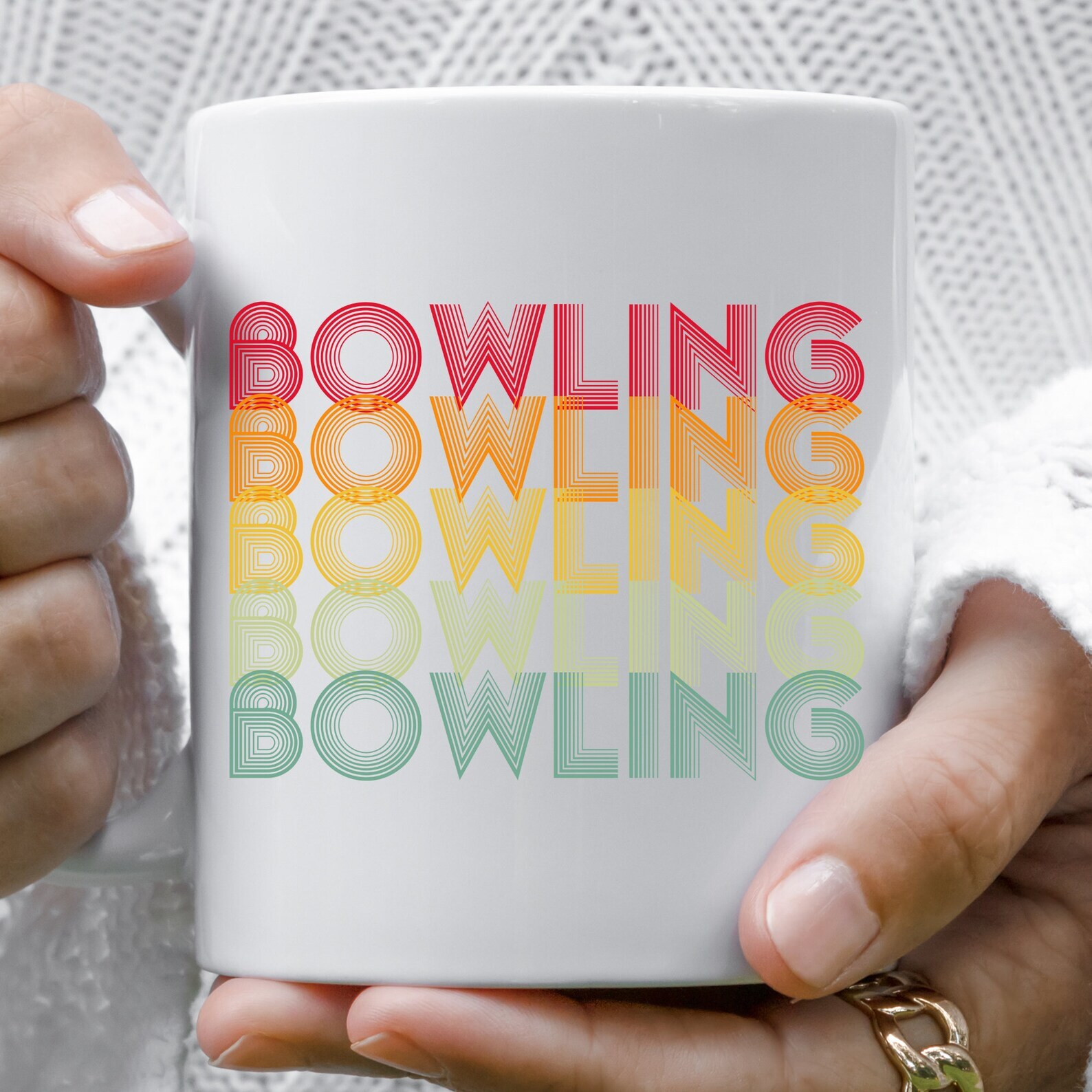 Funny Bowling Coffee Mug Bowling Gift Bowling Mug Bowling Team Cup Bowling Coach