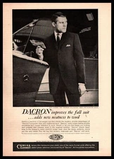 1961 Curlee Clothes St Louis MO Dacron Worsted Wool Men's Suit Vintage Print Ad