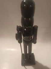 Nutcracker Black W/Spear Holidays Christmas Decor 14" Tall Collectible