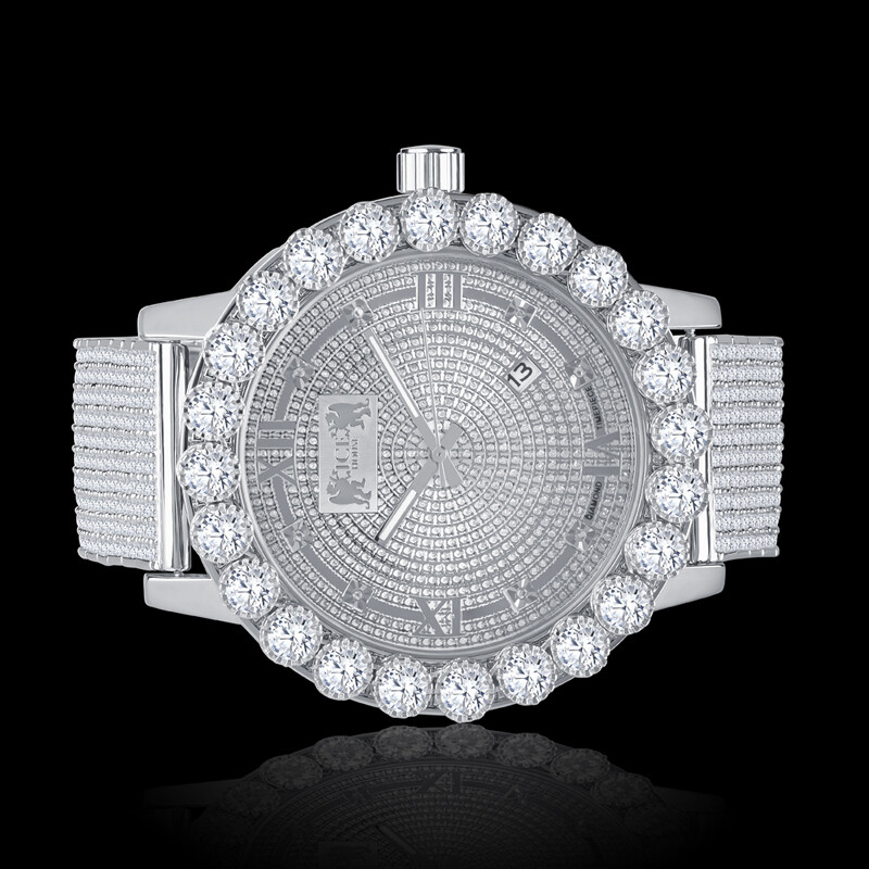 White Gold/P Tone Fully Icy Bezel Khronos Jojino Joe Rodeo  display picture 3