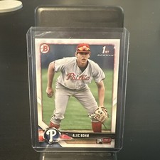 2018 Bowman Draft 1st Bowman Alec Bohm Rookie Card RC Philadelphia Phillies