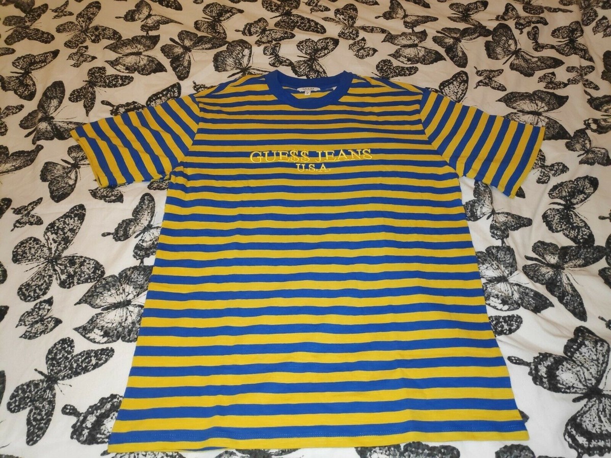 Yellow Guess Tee Shirt Asap Rocky GUESS X ASAP ROCKY T SHIRT M