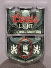 VINTAGE "Coors Light On Tap" Plastic Beer Hanging Bar/Tavern Sign Man Cave