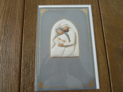 Enesco Demdaco Willow Tree Glückwunschkarte HOLY FAMILY 25022: Heilige Familie 