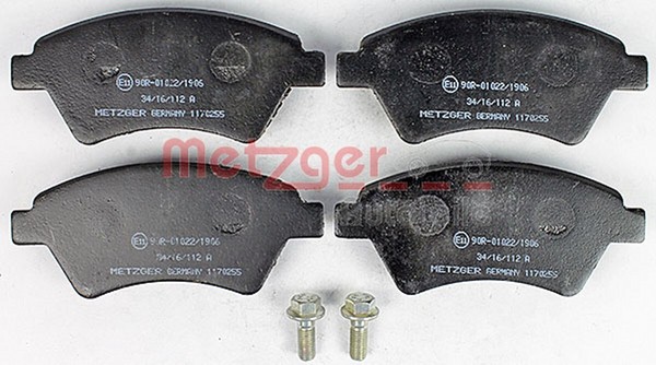 Metzger BremsbeläGe Bremsbelegsatz Vorne FüR Renault Megane II Grand-image